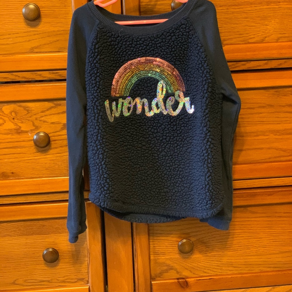 Girl 7/8 blue top